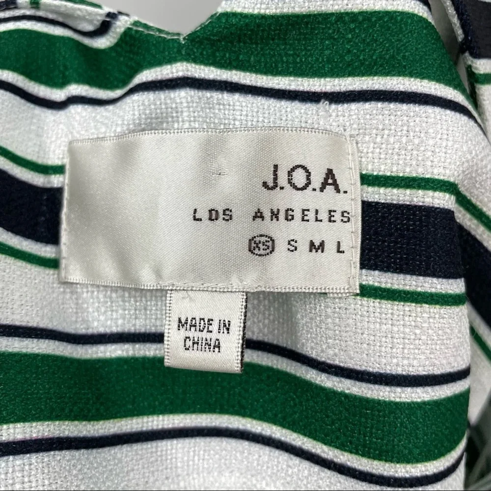 J.O.A. Striped Maxi Dress Side Slits Y2K 90s XS - Picture 8 of 10